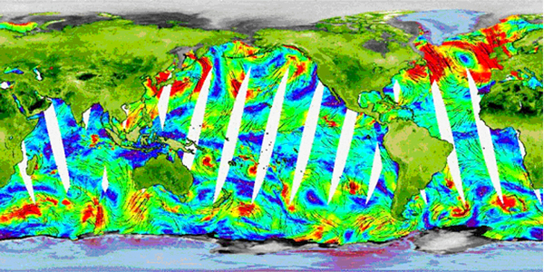 Figure 1 - Images from SeaWinds scatterometer