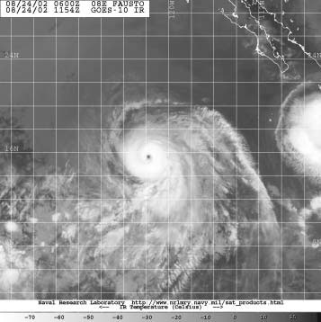 Figure 4 - GOES-10 Infrared Image