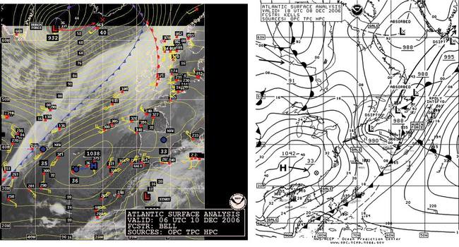 OPC North Atlantic Surface Analysis charts