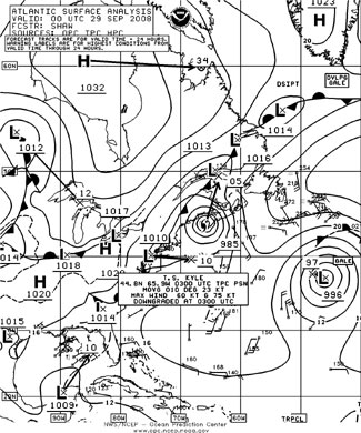 OPC North Atlantic Surface Analysis charts