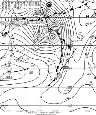 OPC North Pacific Surface Analysis charts