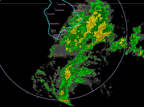 Figure 7 - Radar reflectivity image - click to enlarge