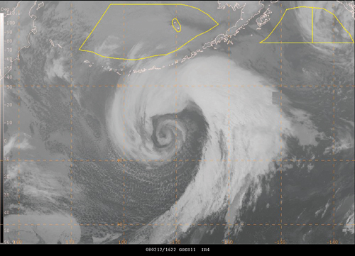 Global mosaic of GOES11 and MTS infrared satellite imagery