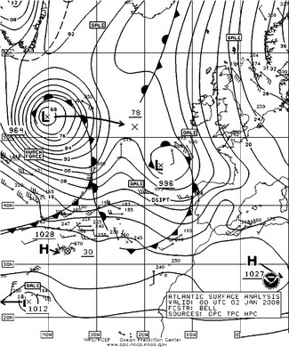 OPC North Atlantic Surface Analysis charts