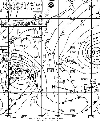 OPC North Pacific Surface Analysis charts