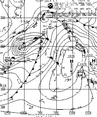 OPC North Pacific Surface Analysis charts