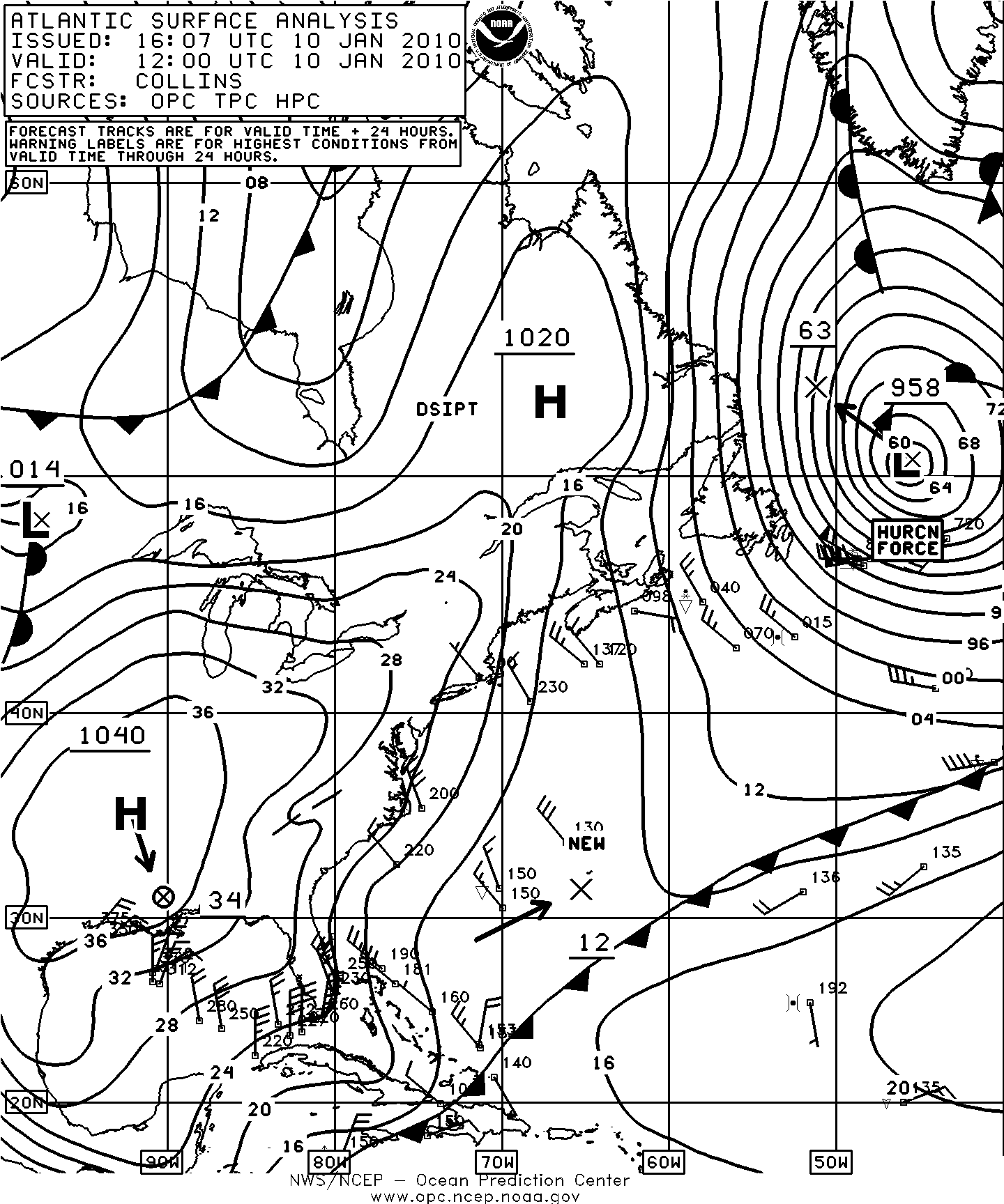 Atlantic Surface Analysis