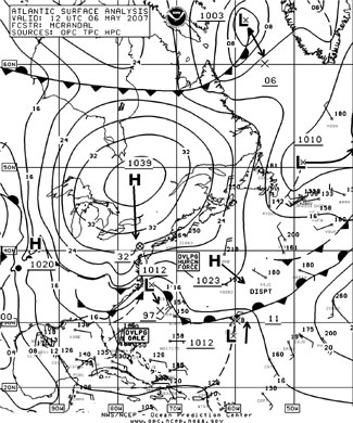 OPC North Atlantic Surface Analysis charts