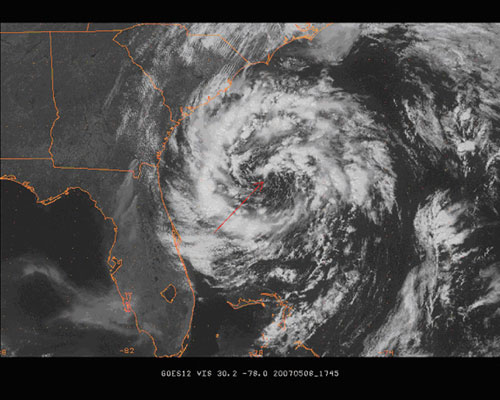 GOES 12 visual satellite image