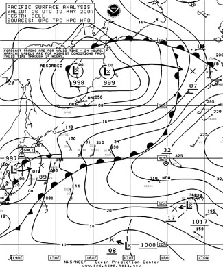 OPC North Pacific Surface Analysis charts