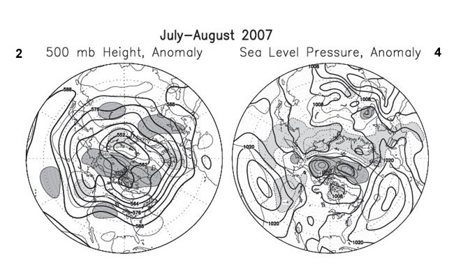 Mean circulation July-August 2007