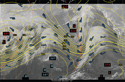 An amplified meridional pattern over the North Pacific