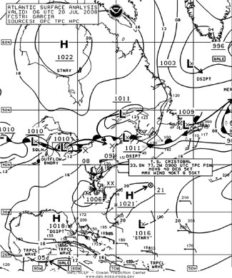 OPC North Atlantic Surface Analysis charts