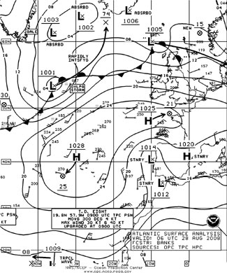 OPC North Atlantic Surface Analysis charts