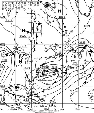 OPC North Atlantic Surface Analysis charts