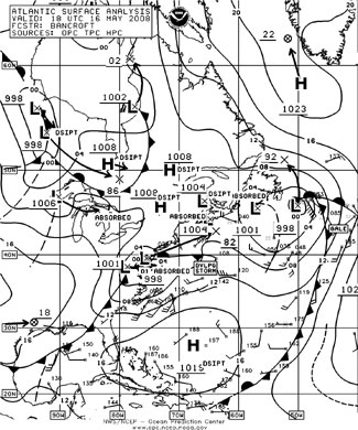 OPC North Atlantic Surface Analysis charts