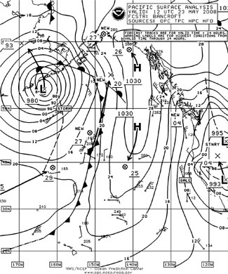 OPC North Pacific Surface Analysis charts