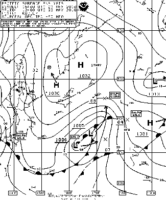 OPC North Pacific Surface Analysis charts