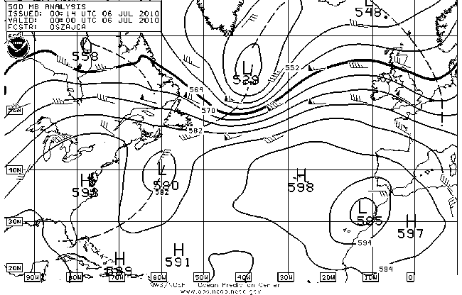 OPC North Atlantic Surface Analysis charts