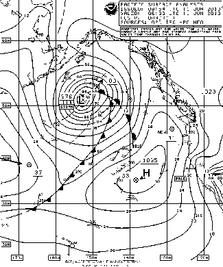 OPC North Pacific Surface Analysis charts