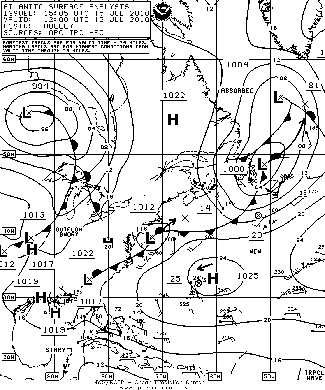 OPC North Atlantic Surface Analysis charts