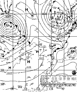 OPC North Atlantic Surface Analysis charts