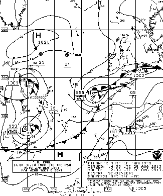 OPC North Atlantic Surface Analysis charts