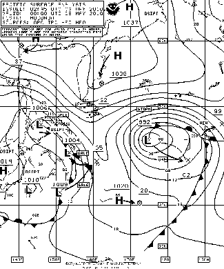 OPC North Pacific Surface Analysis charts