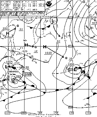 OPC North Pacific Surface Analysis charts